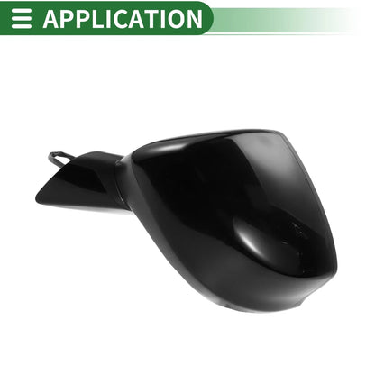 Left Side Door Mirror for Honda Civic 2012-2015 Manual Folding Gloss Black