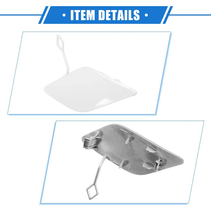 Front Bumper Tow Hook Eye Hole Cap for Mercedes-Benz E350 (2010-2013) White