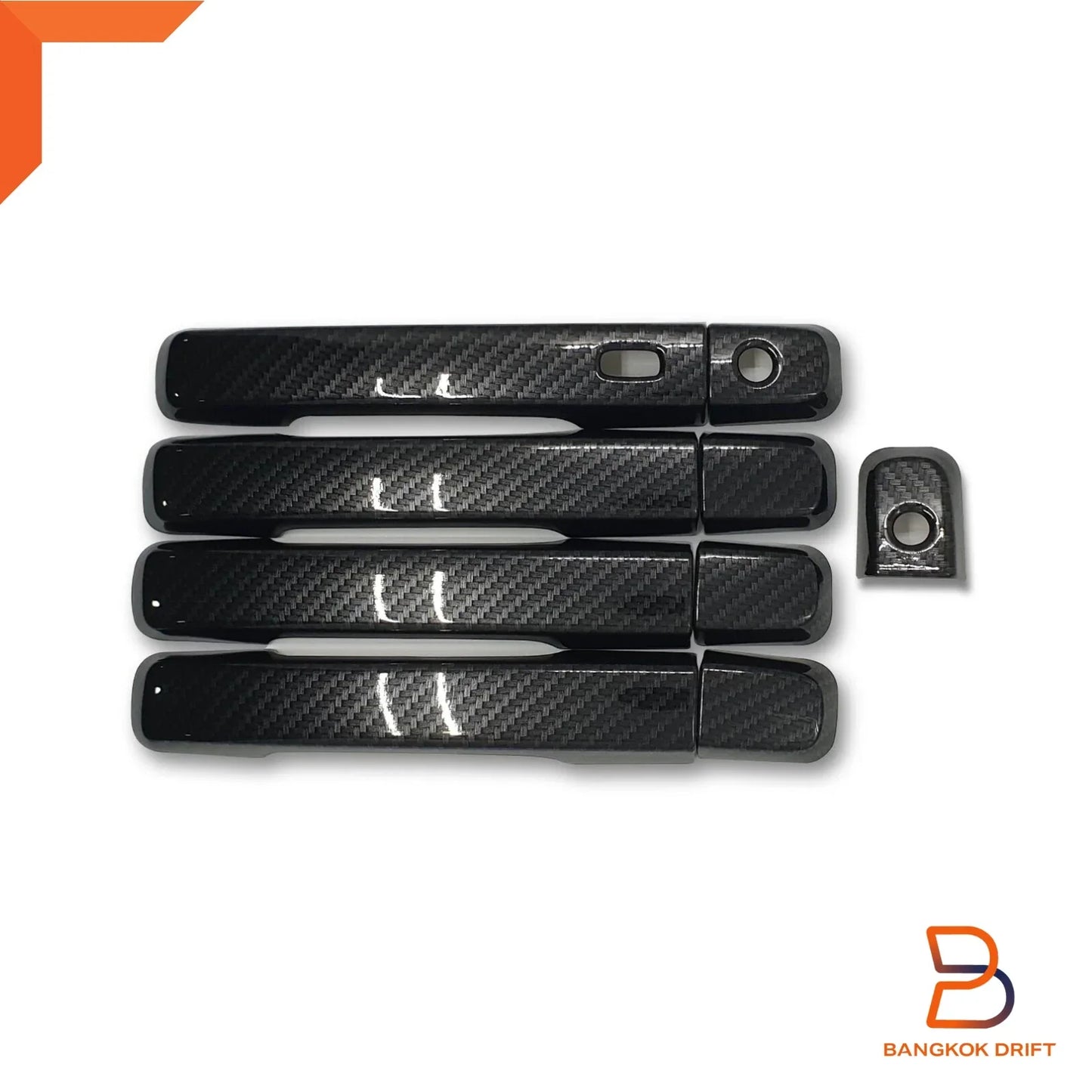 Carbon Fiber Door Handle Cover Trim for Isuzu D-Max MU-X 2012-2019