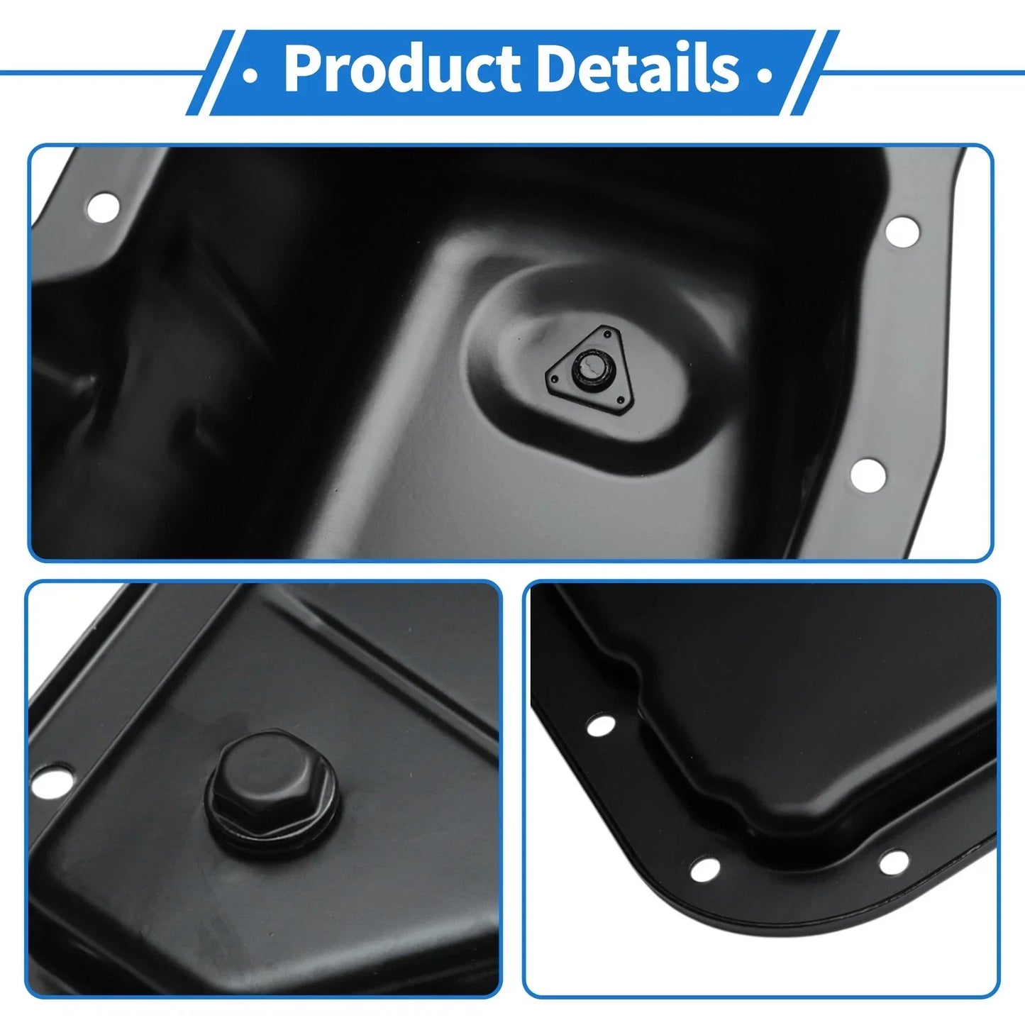 Engine Oil Pan for Chevrolet Impala 2000-2005 Steel Black 1 x Pc