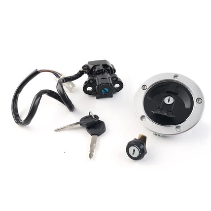 Fuel Gas Cap Ignition Switch Seat Lock Set for Kawasaki Vulcan S 650 (14-22)