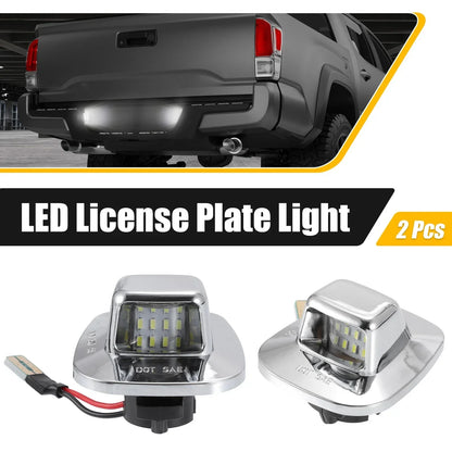 2 x LED License Plate Light Assembly for Chevy C1500 C2500 (1999-2006)