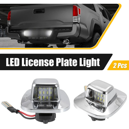 2 x LED License Plate Light Assembly for Chevy C1500 C2500 (1999-2006)