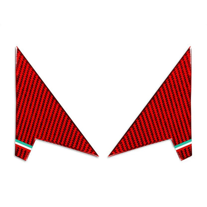 Red Interior Rearview Mirror A Pillar Trim for Alfa Romeo Giulia (2017-2024)