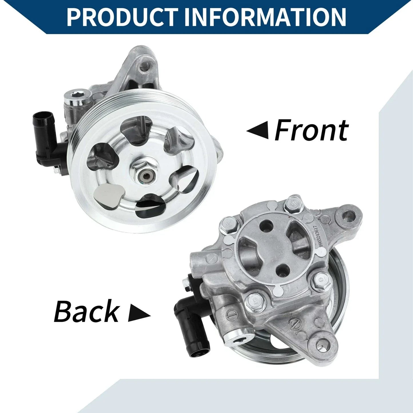 Power Steering Pump for Honda Accord 2.4L L4 (2003-2007) 1 x Unit