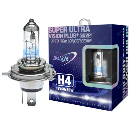 Rectangle 165mm x 100mm Crystal Headlights Lamp Halogen Conversion Kit H4 60/55w