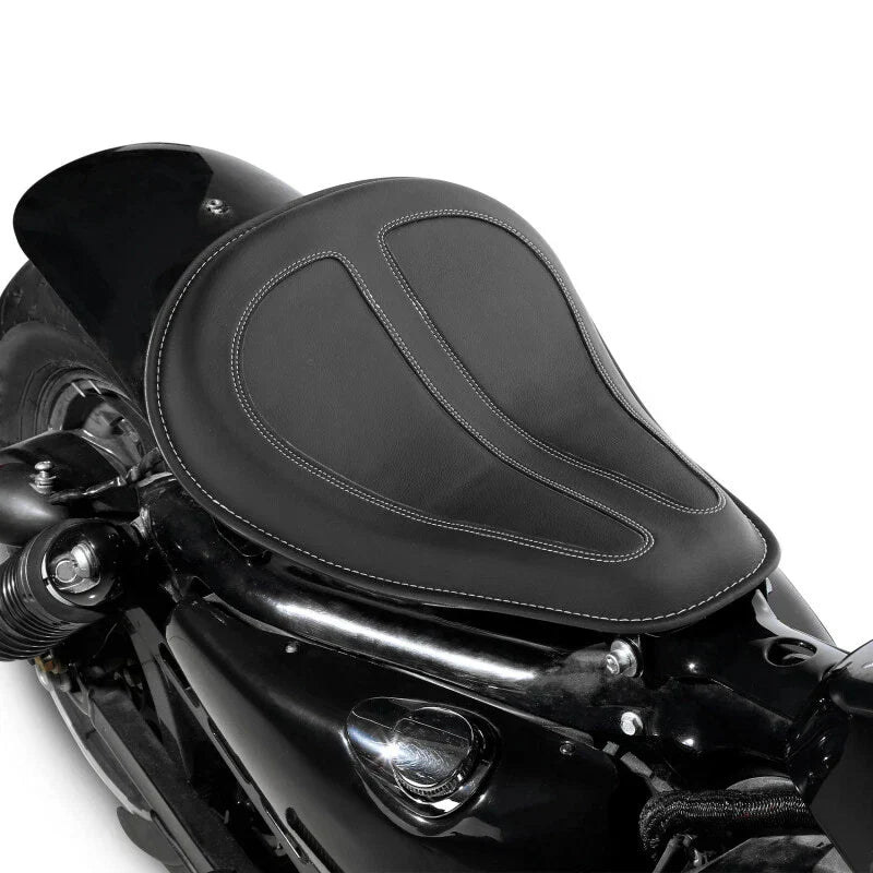 Solo Driver Seat w/ Spring Brackets for Harley Sportster XL 883 1200 (2004-2023)