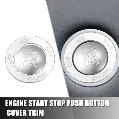 Engine Start Stop Button Cover Kit for Dodge Charger Challenger (2015-2023)
