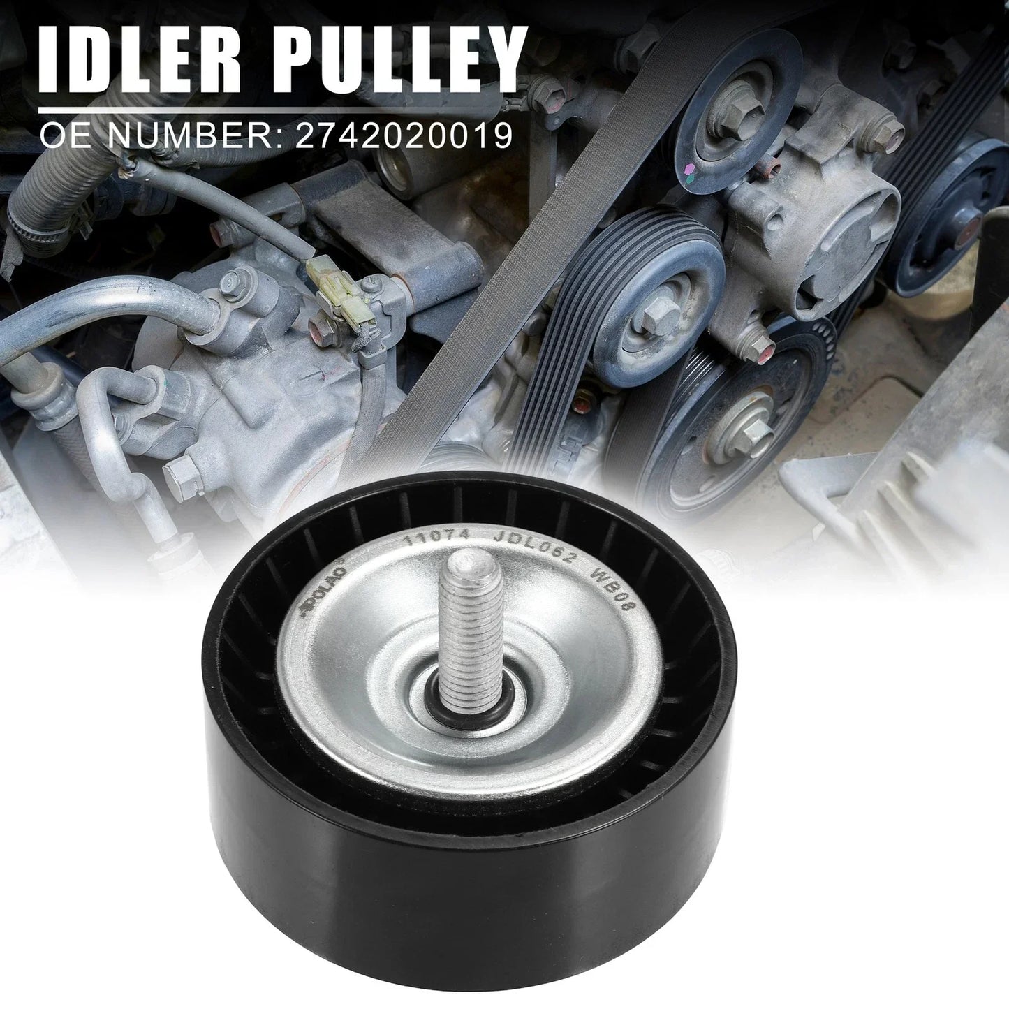 Drive Belt Idler Pulley for Mercedes-Benz C 300 (2015-2018)