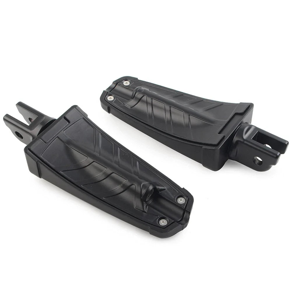 Black Front Footrests Rider Footpegs for Harley FXBB FXBR FXBRS FXLR (2018-2023)