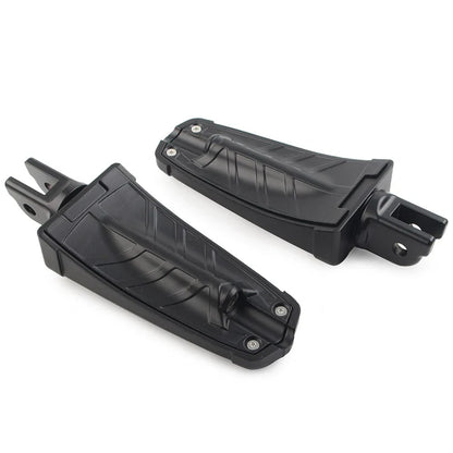 Black Front Footrests Rider Footpegs for Harley FXBB FXBR FXBRS FXLR (2018-2023)