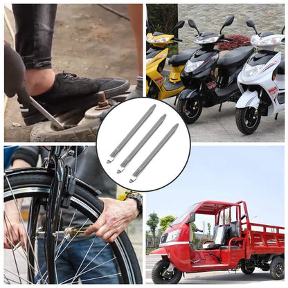 3 x 10" Tire Lever Bars for Car Bike Motorcycle - Chrome