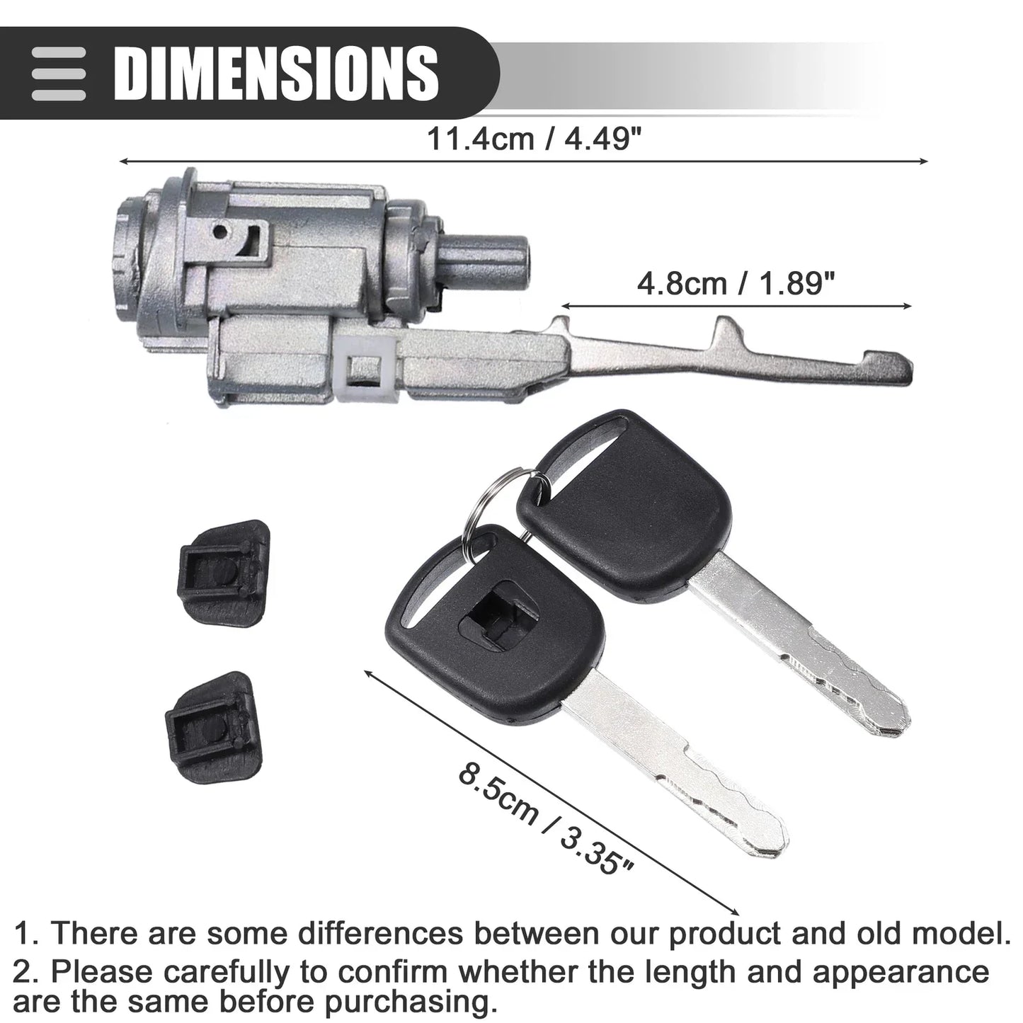 Ignition Switch Lock Cylinder for Honda Accord (2003-2012) - 1 Set