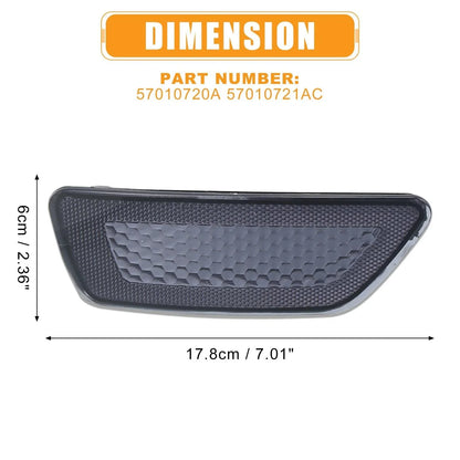 Bumper Reflector for Jeep Grand Cherokee & Dodge Journey Black