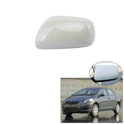 Primed Rearview Door Mirror Cover for 2007-2013 Toyota Yaris Left Driver Side