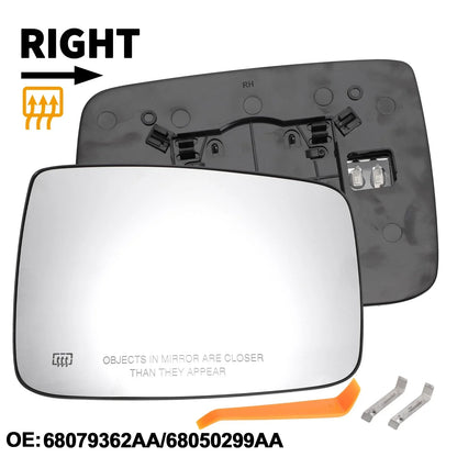 Heated Right Passenger Side Mirror Glass for Dodge RAM 1500 2500 (2019-2023)