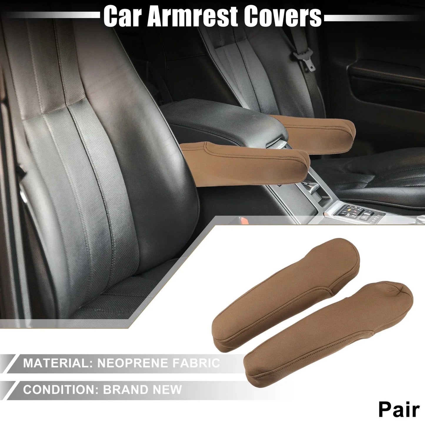 Car Armrest Covers for Honda Odyssey (Brown)