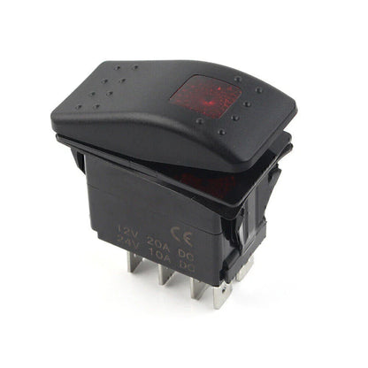Rocker Start Stop Switch for Onan Cummins RV Generator 5 Pins Connector