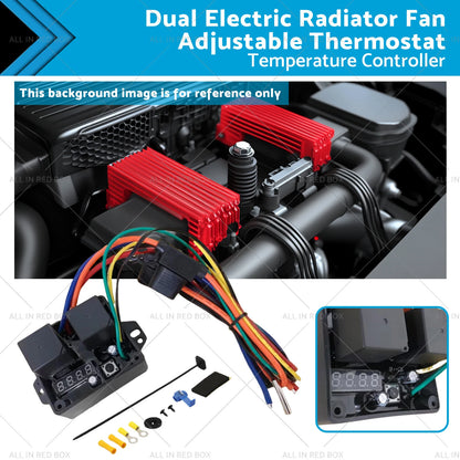 Dual Electric Radiator Fan Thermostat Controller