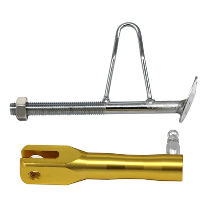 Adjustable Gold Motorcycle Foot Side Stand Support Kickstand