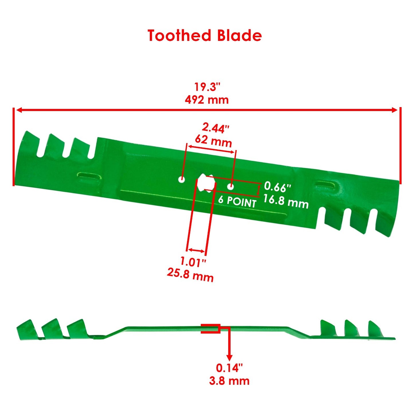 Deck Gator Blades 38 in Replacement Set for White Outdoor L13 (2011–2014)