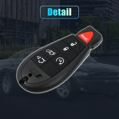 Keyless Entry Remote Key Shell Cover for Dodge - 2 x Button (No Chip)