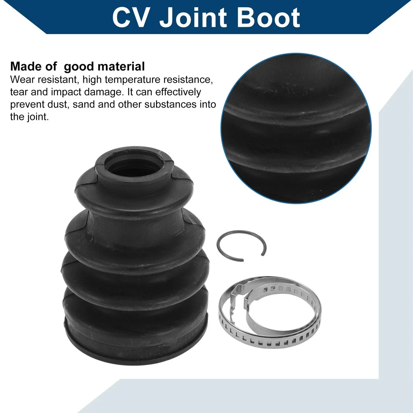 Inner CV Joint Boot Kit w/ Clamps for Porsche Cayenne (2011-2018)