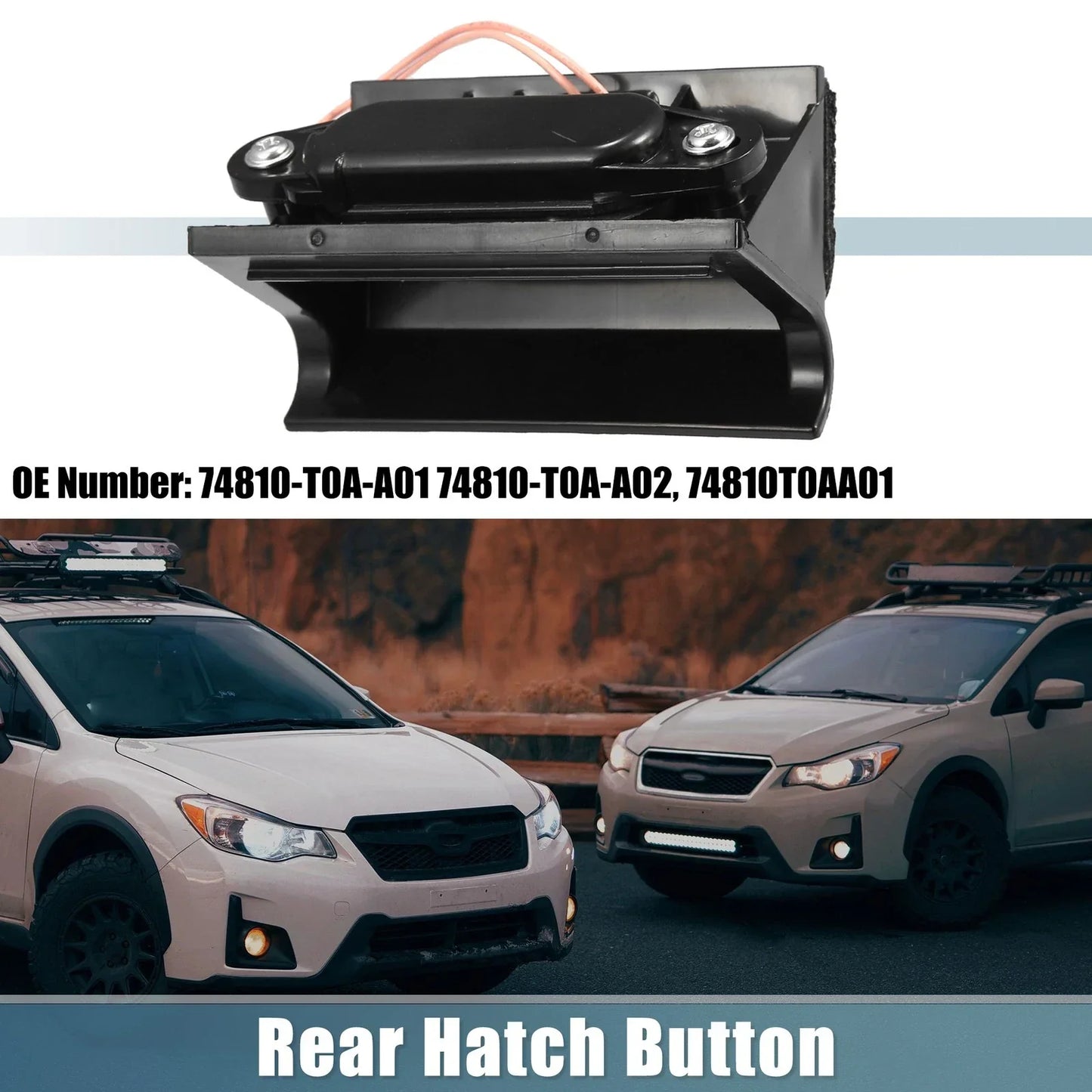 Trunk Tailgate Handle Release Switch for Honda CR-V (2012-2016) Black