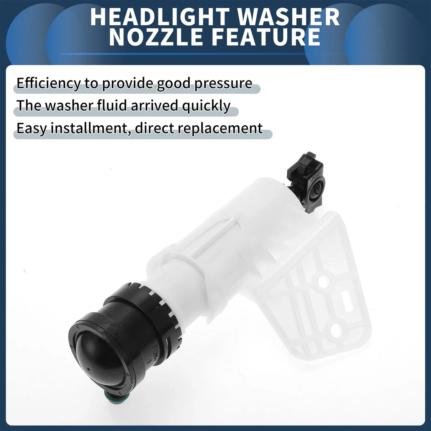 Front Driver Side Headlight Washer Nozzle for Hyundai Sonata (2015-2019)