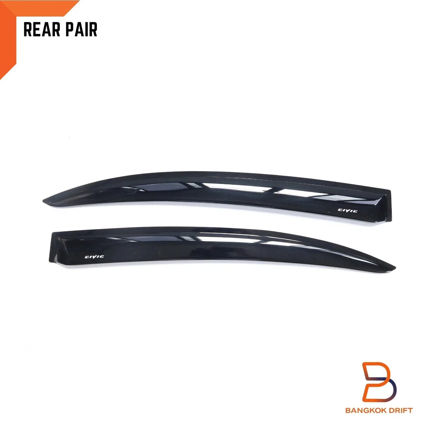 Weather Shield Window Visor Rain Guard for Honda Civic 2006-2011