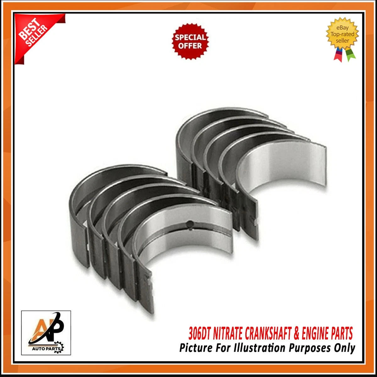 Engine Rebuild Kit Heavy Duty with Nitrate Crankshaft for Land Rover Range Rover (2002–2012)
