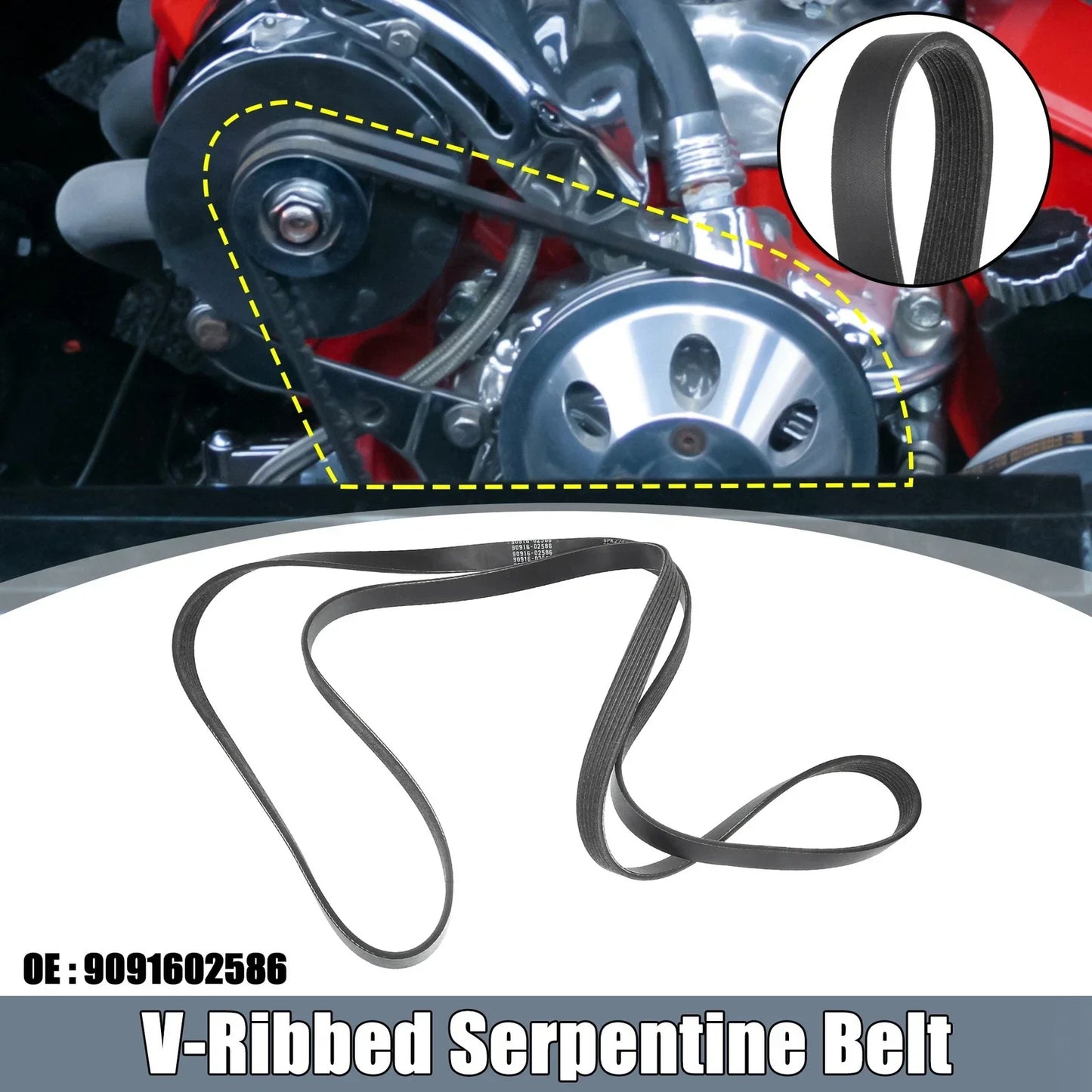 V-Ribbed Serpentine Drive Belt for Lexus GS400 (1998-2000)