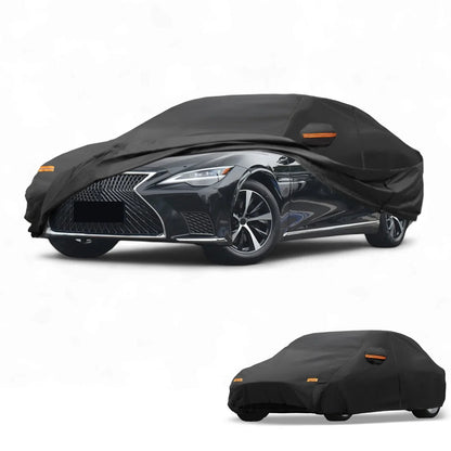 Waterproof All Weather Car Cover for Lexus LS Sedan Black (2018-2023)