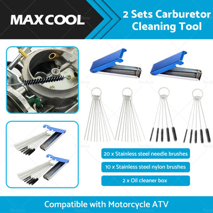 Carburetor Jet Cleaning Tool for Motorcycle ATV - Wire Brush Cleaner