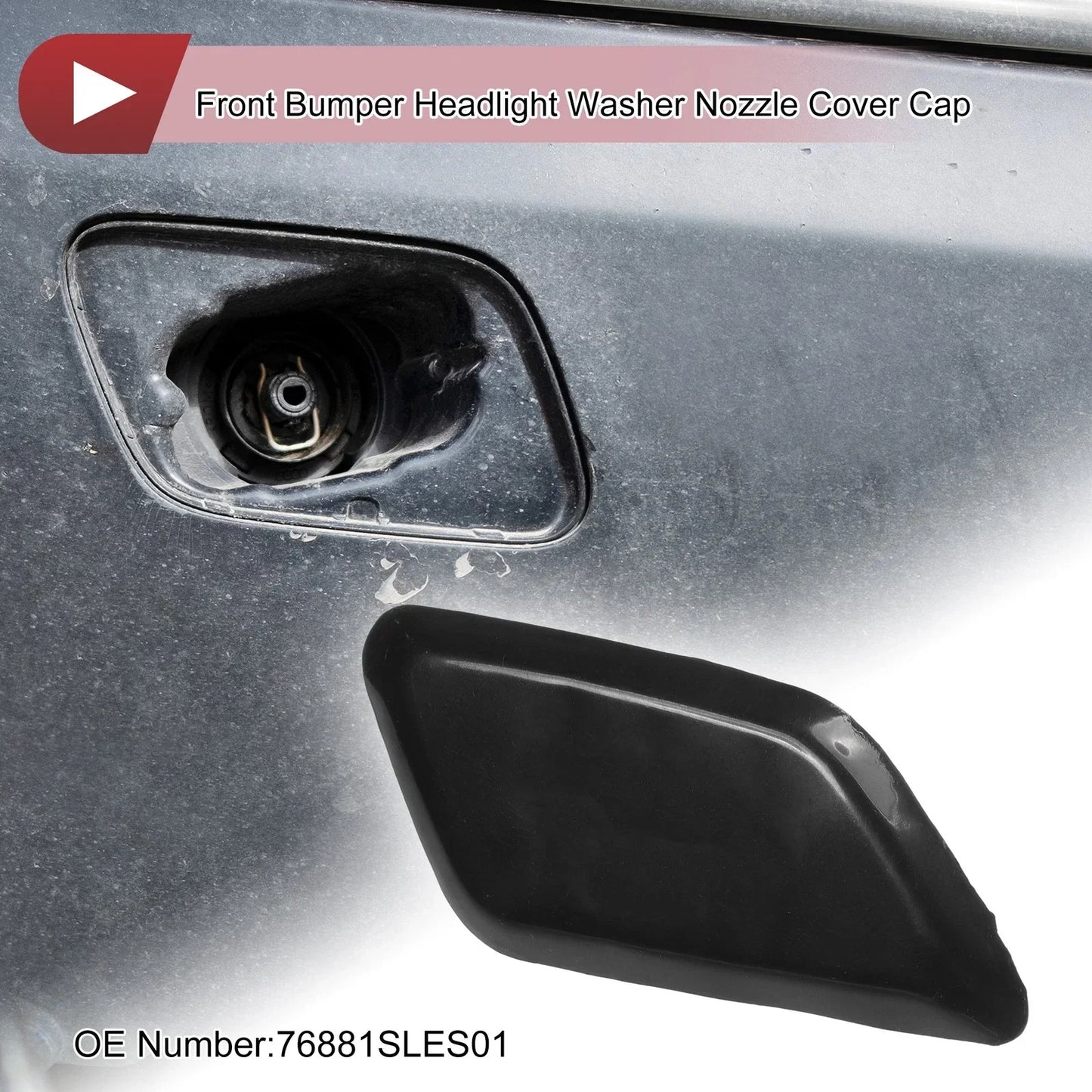 Front Right Washer Nozzle Cover for Honda Odyssey (2009-2014) - Unpainted 1 x