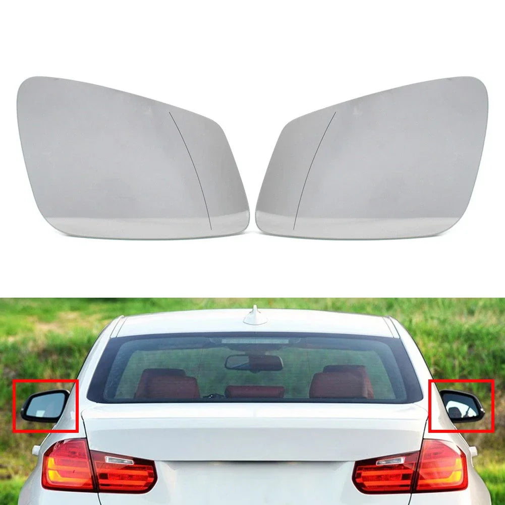 Side Mirror Glass for BMW F01 F10 F06 F20 F21 F30 F48 (2011-2020) - 1 Pair