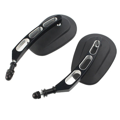 Matte Black Rearview Side Mirror for Harley Sportster 883, Softail, Dyna (2004-2023)