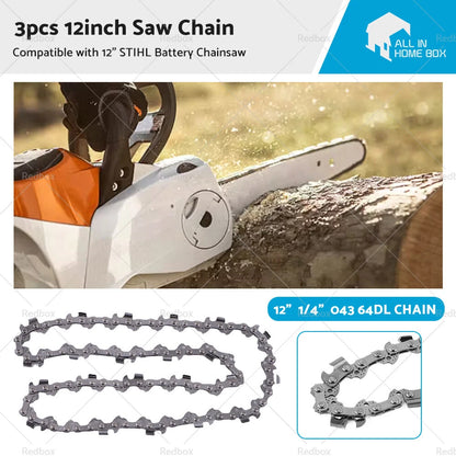 3 x Saw Chains for STIHL Battery Chainsaw MSA 120C-BQ (2015-2023)