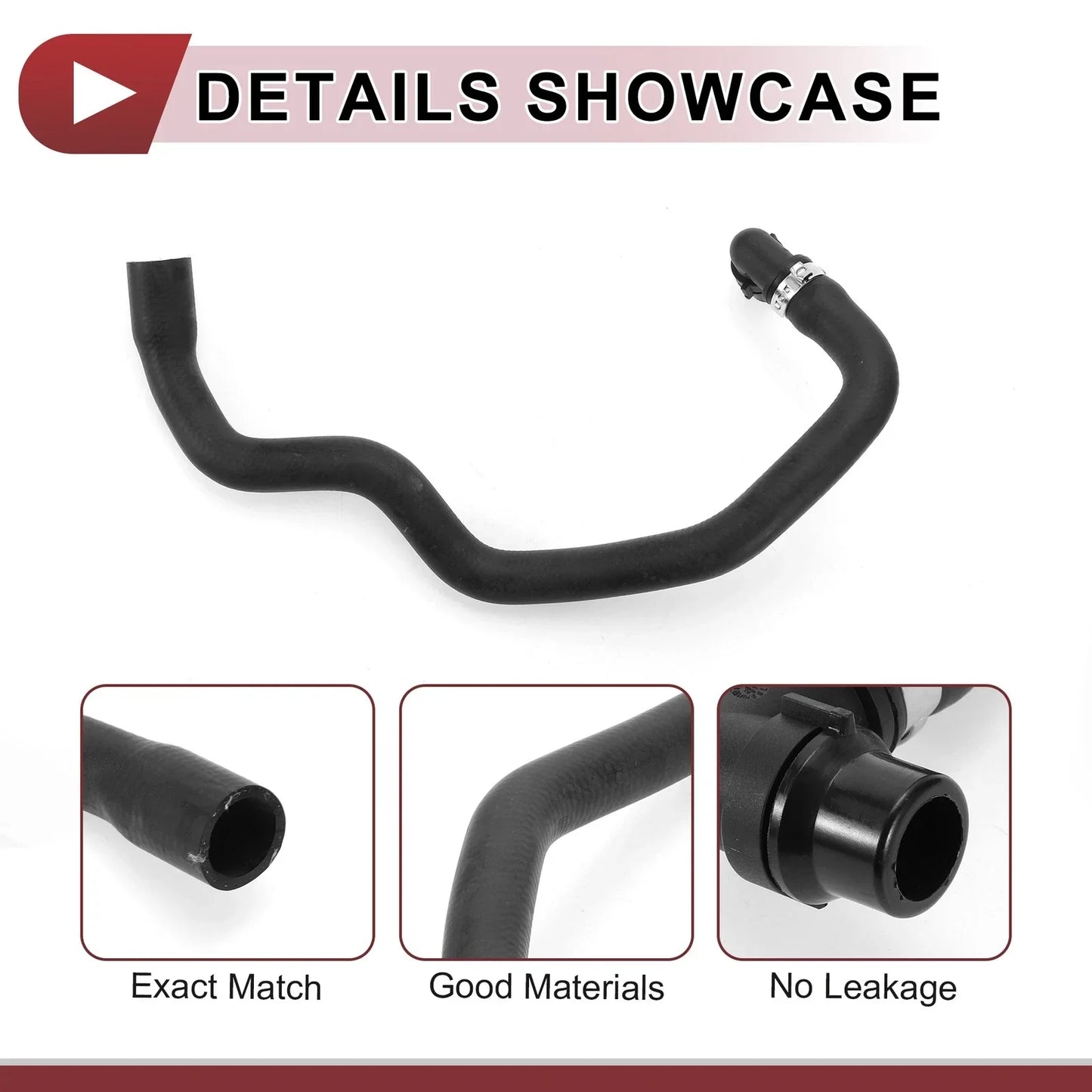Heater Hose for Mercedes Benz W212 W204 W207 (2010-2016) - Rubber Black