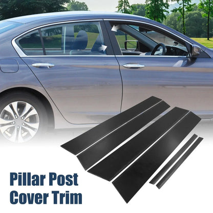 6 x Door Window Pillar Post Protector Covers for Honda Civic (2006-2011)