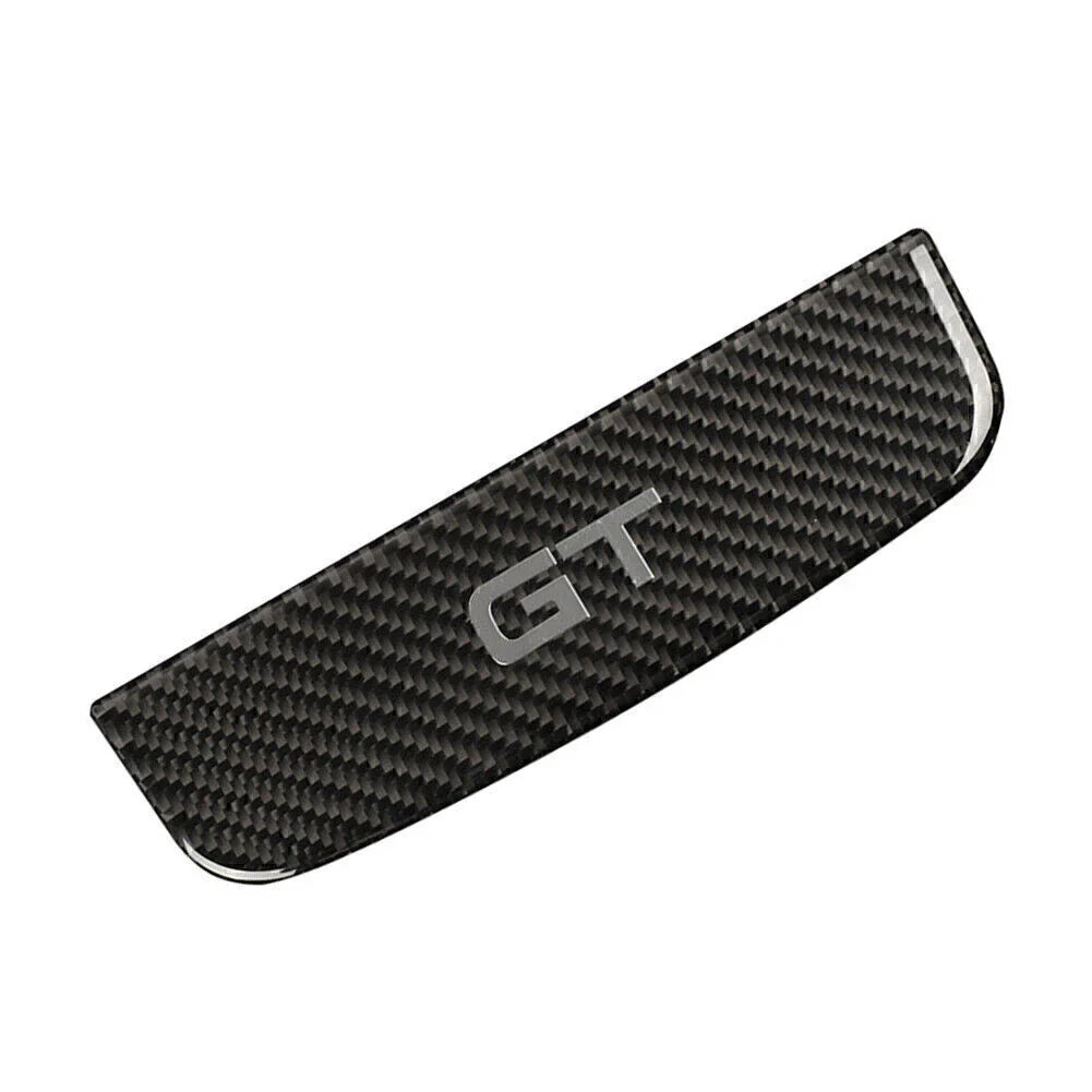Carbon Fiber Interior Storage Box Trim Cover for Ford Mustang (2015-2019)
