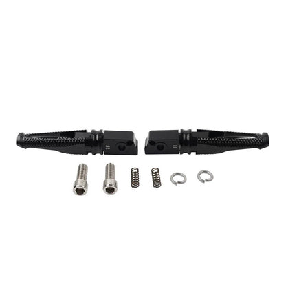 Black Passenger Rear Foot Pegs for Aprilia GPR125 GPR150 (2015-2023)