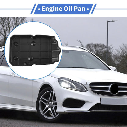 Engine Oil Pan for Mercedes-Benz E350 2000-2017 Aluminum Alloy Black