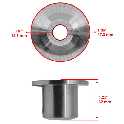 Caltric Front Axle Pivot Bushings Replacement for John Deere D100 (2004–2009)