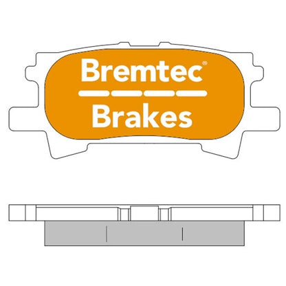 Bremtec Rear Disc Brake Pads Set for Toyota Kluger MCU28R (2004–2007)