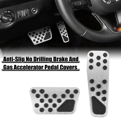Brake & Gas Accelerator Pedal Covers Kit for Dodge Chrysler
