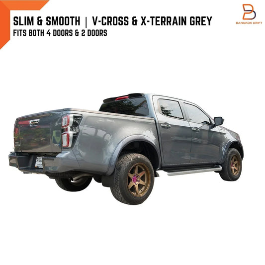 3" Grey Slim Fender Flares for Isuzu D-Max Dmax Ute (2020-2023)