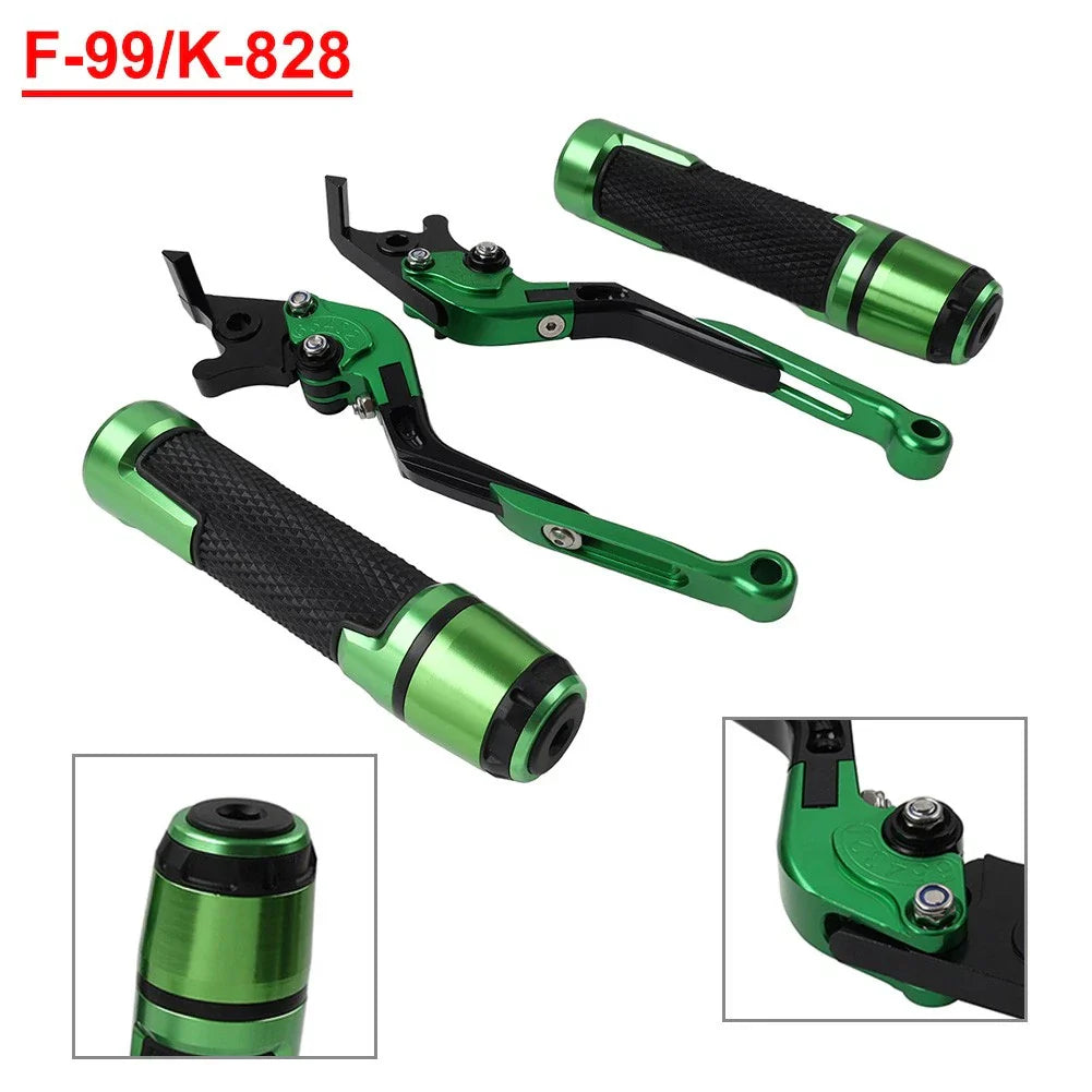 Folding Extendable Brake Clutch Levers Grip Set for Kawasaki ZX10R/SE (2016-2023)