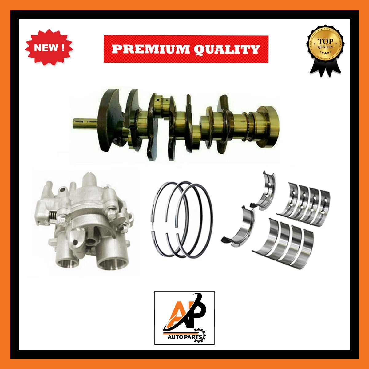 Crankshaft Engine Rebuild Parts Kit Replacement for Jaguar Land Rover (2020–2023)