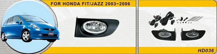 White Fog Lamp Driving Light H11 for Honda Fit Jazz (2003-2007)